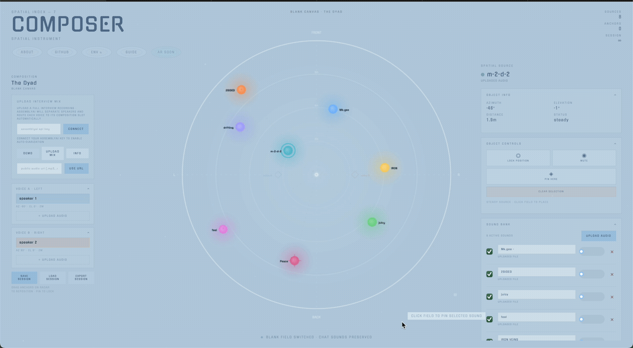 COMPOSER — spatial audio composition environment